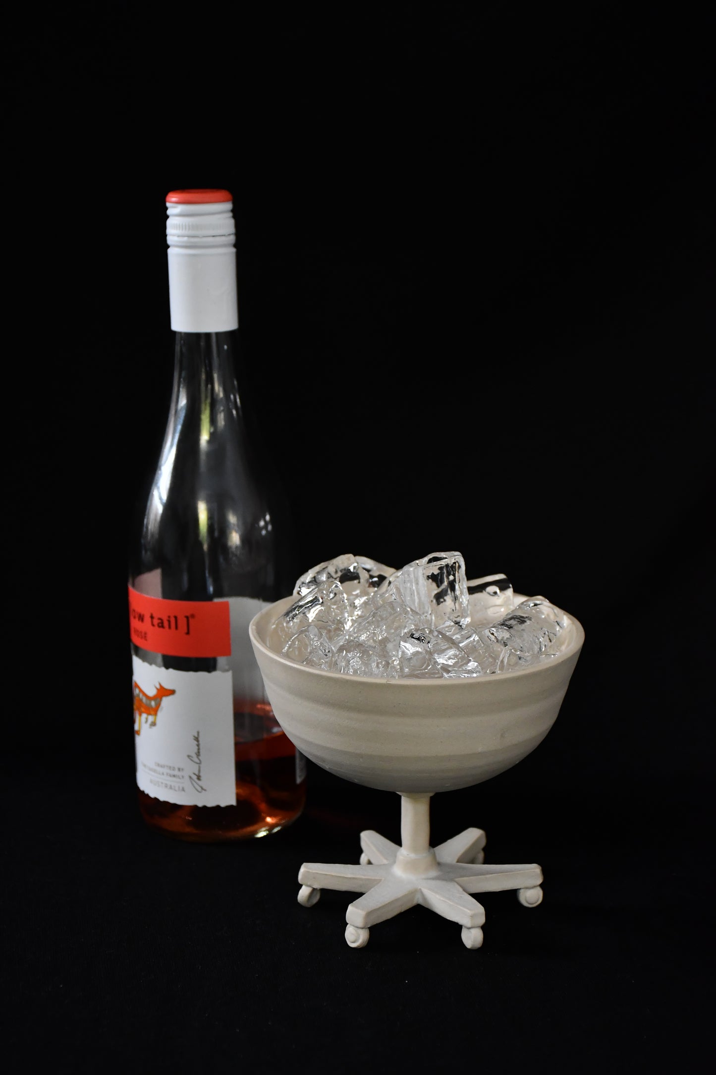 Wheel chair ice bowl